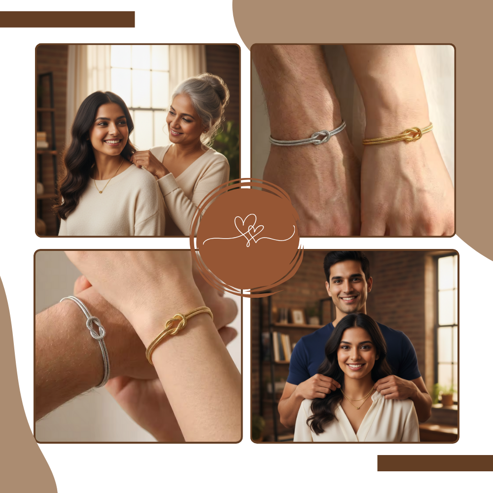 Collier et bracelet Love Knot - Ozerty