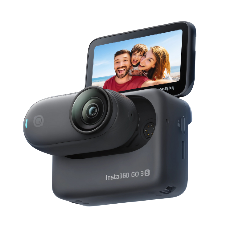 Caméra Insta 360 mains libres à montage magnétique  -Noir - Ozerty