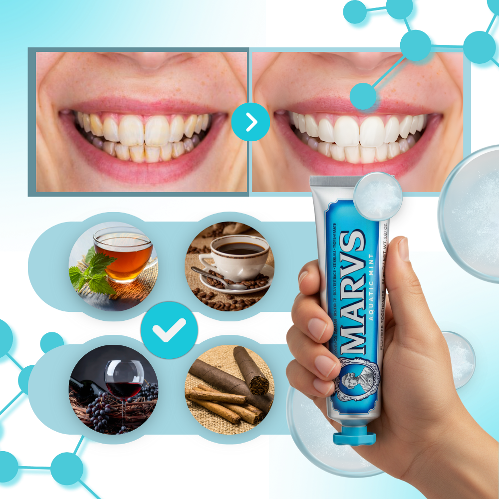 Dentifrice blanchissant à la menthe - Ozerty