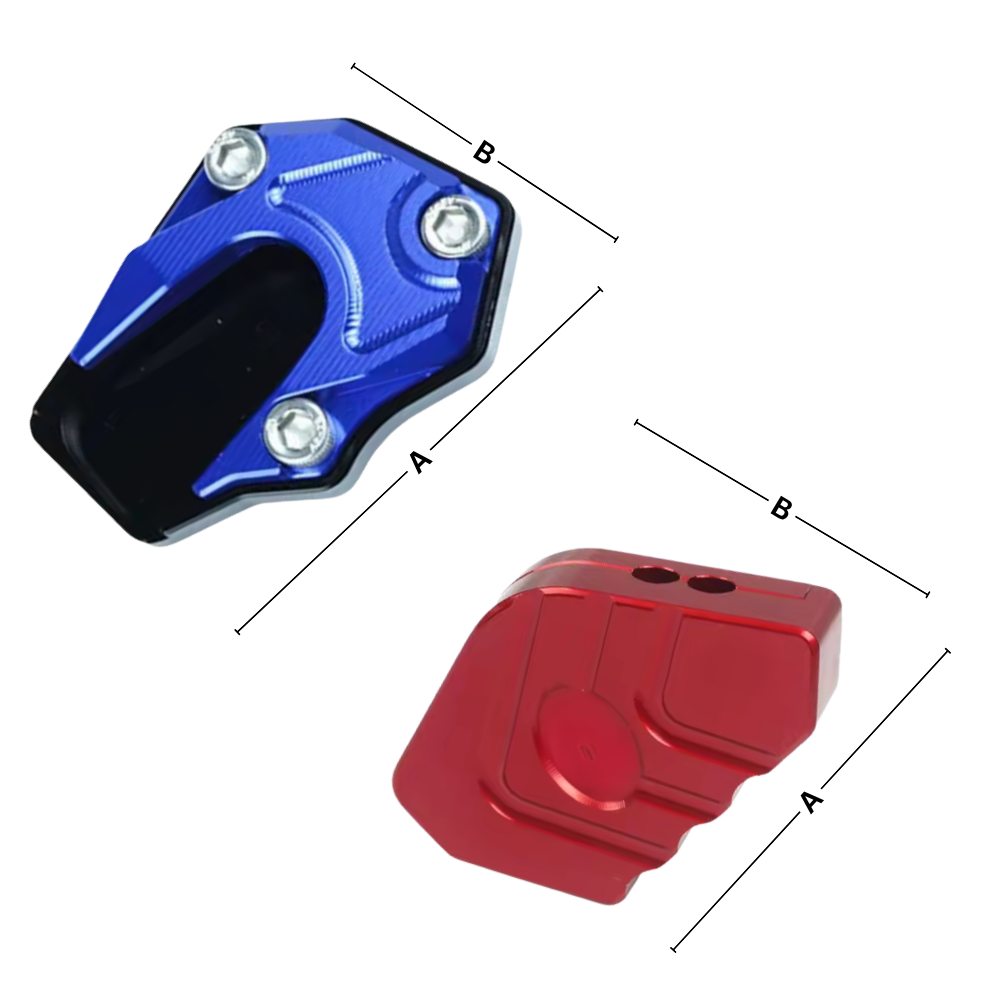 Support levier de béquille et plaque d'extension en alliage pour moto - Ozerty