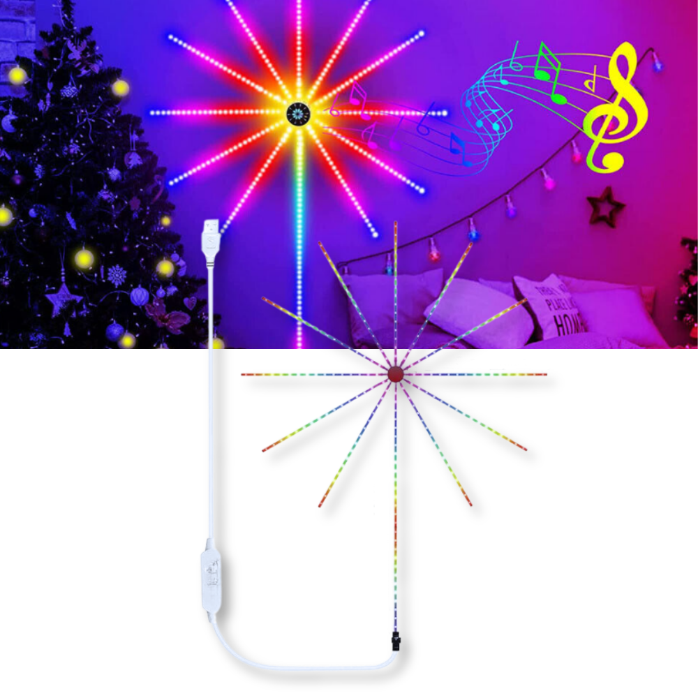 Bandes lumineuses LED avec synchronisation musicale - Ozerty