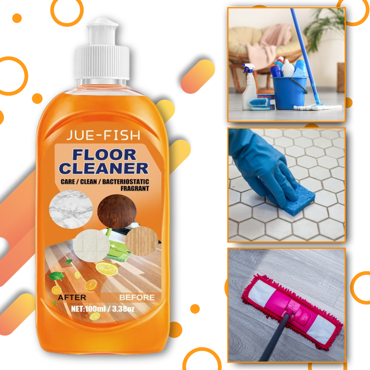 Nettoyant multi-usages pour sols au parfum naturel - Ozerty