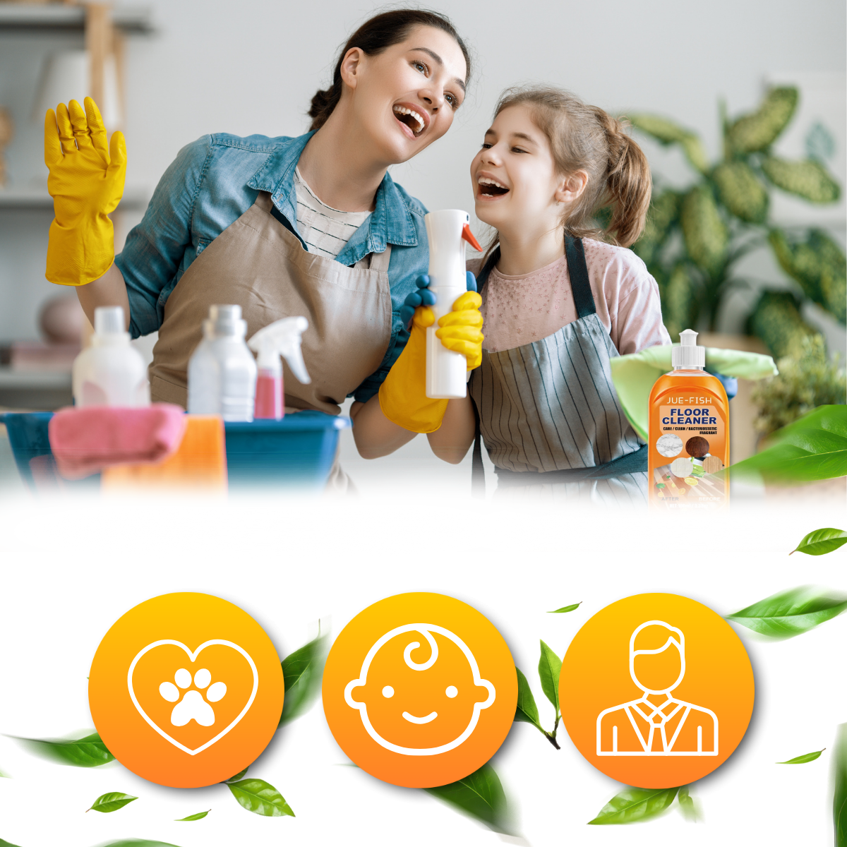 Nettoyant multi-usages pour sols au parfum naturel - Ozerty