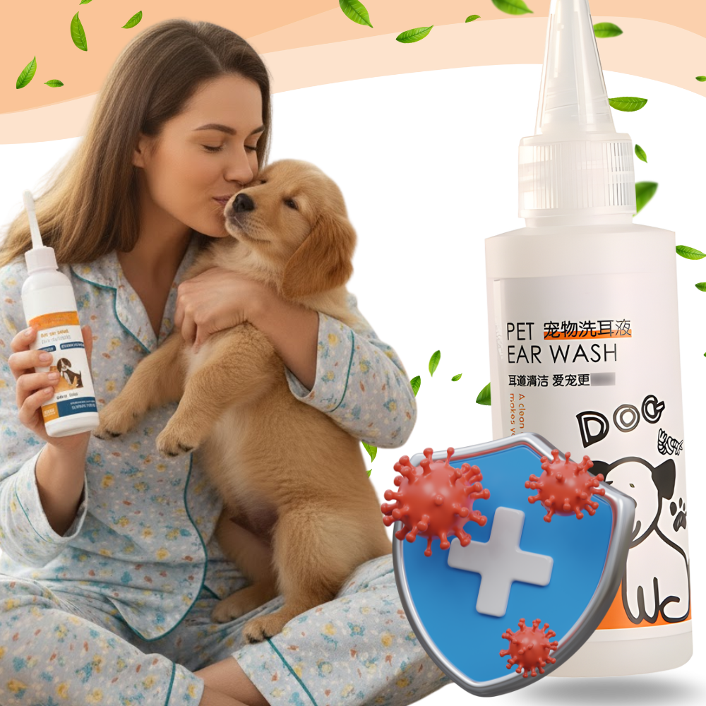 Nettoyant et désodorisant pour oreilles d'animaux - Ozerty