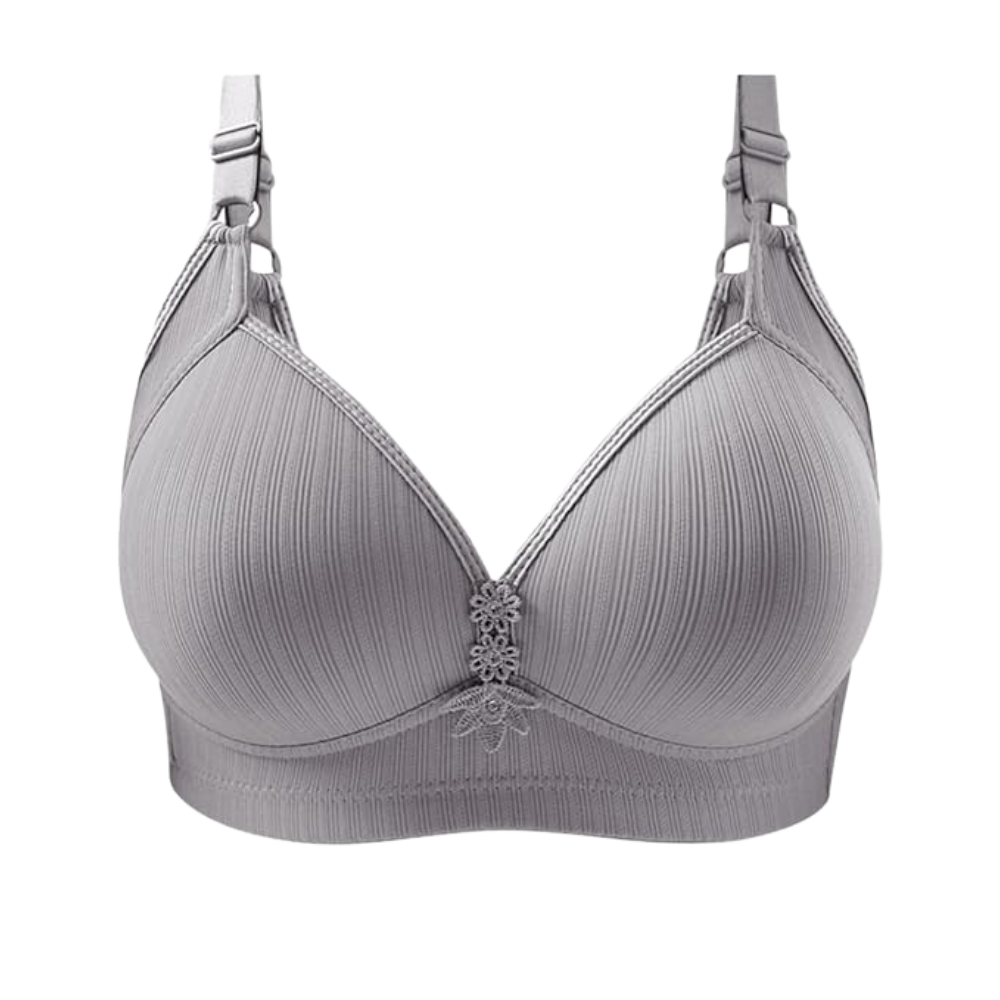 Soutien-gorge push-up sans fil grande taille 

 -Gris/SGris/MGris/LGris/XLGris/XXLGris/3XLGris/4XLGris/5XL - Ozerty