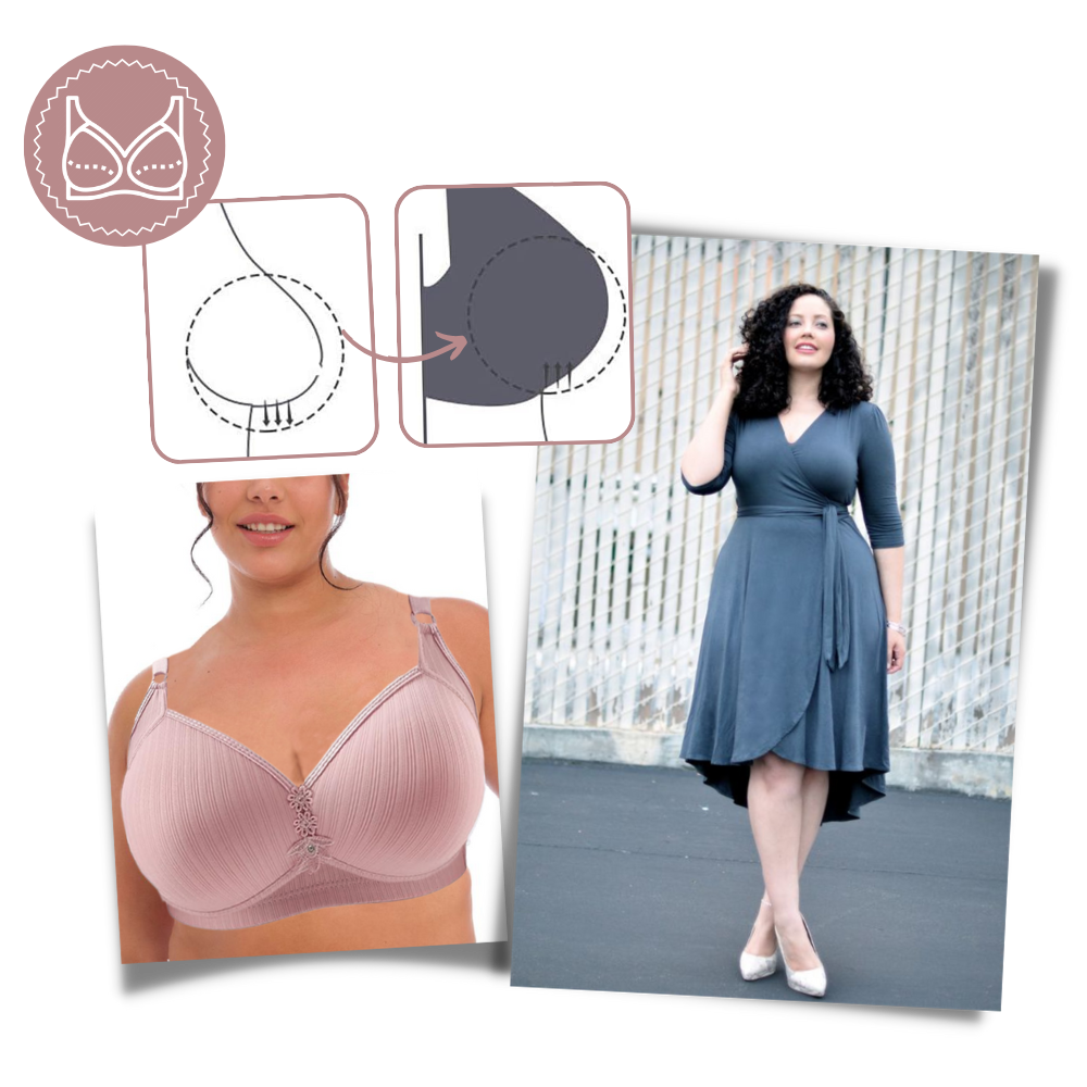 Soutien-gorge push-up sans fil grande taille 

 - Ozerty