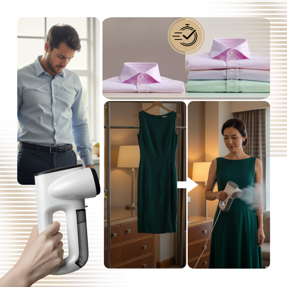 Défroisseur vapeur portable pour vêtements - Ozerty