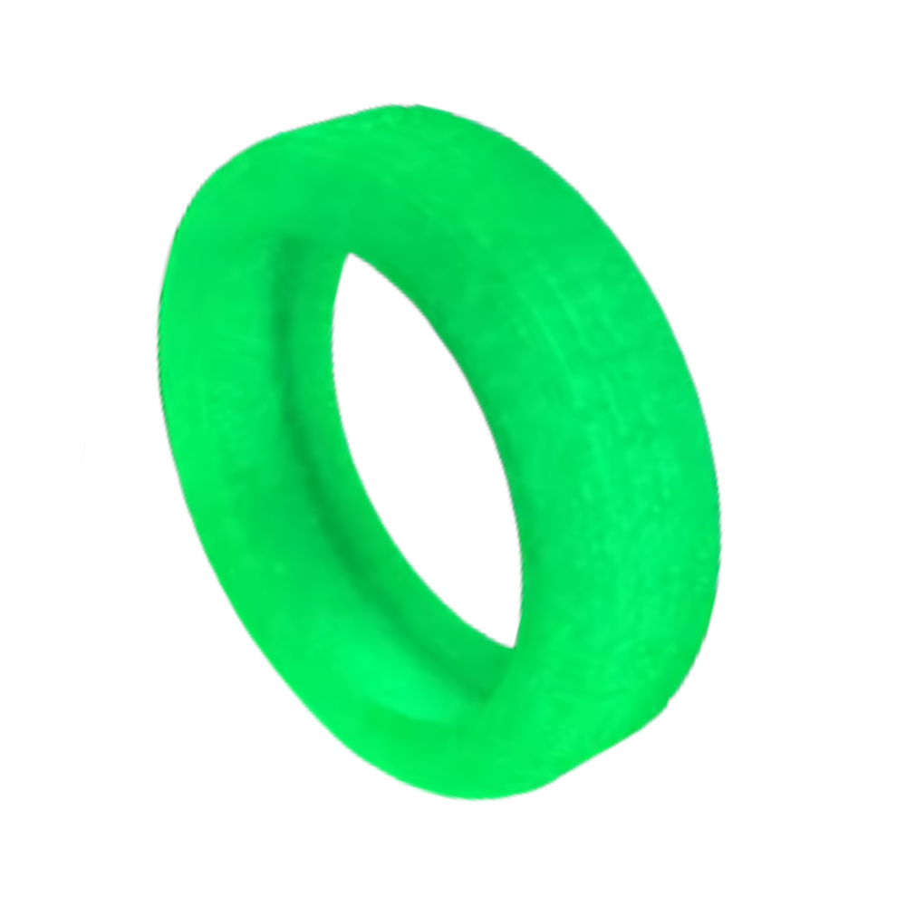 Protections en silicone pour roues de valise -Vert fluo - Ozerty
