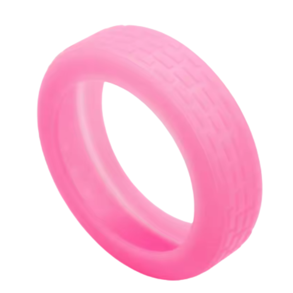 Protections en silicone pour roues de valise -Rose fluo - Ozerty