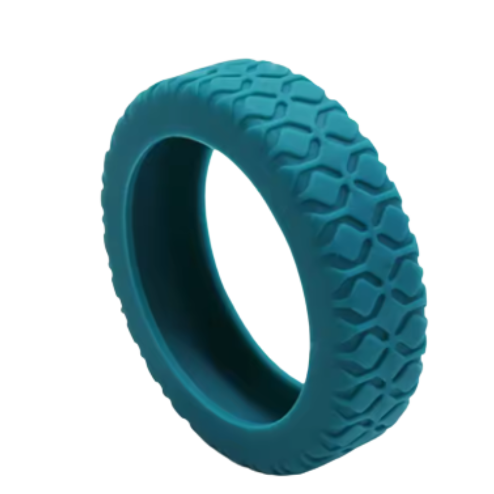 Protections en silicone pour roues de valise -Bleu lac - Ozerty