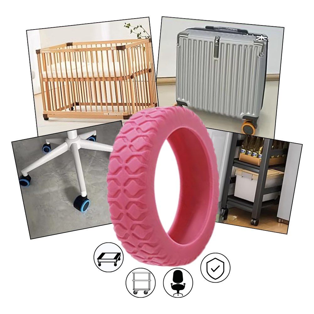 Protections en silicone pour roues de valise - Ozerty
