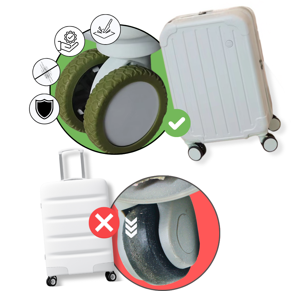 Protections en silicone pour roues de valise - Ozerty