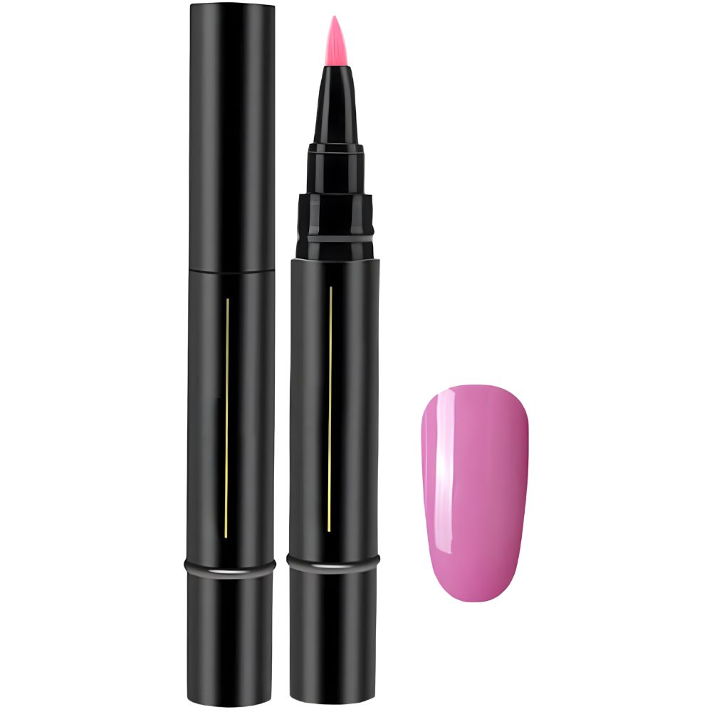Stylo vernis à ongles à séchage rapide -Rose bonbon - Ozerty