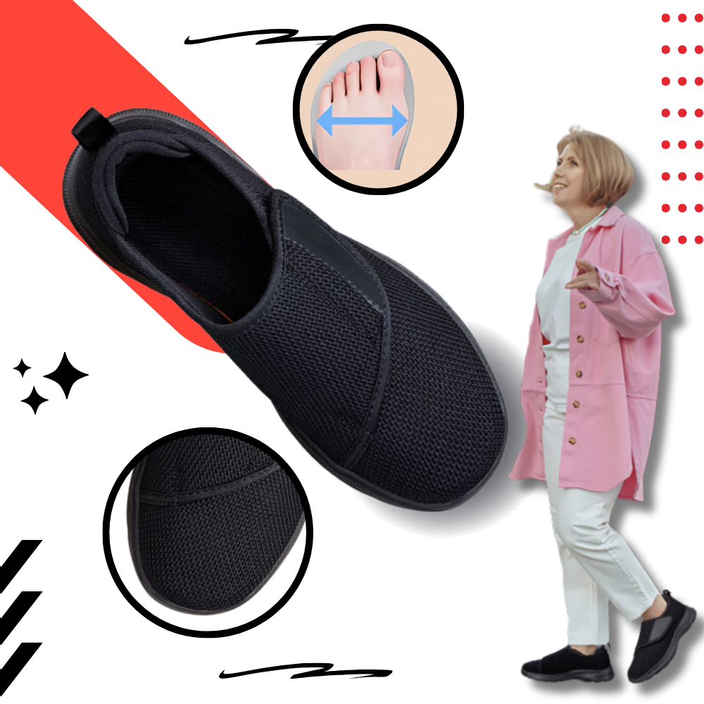 Chaussures pour pieds diabétiques à soulagement rapide du talon - Ozerty