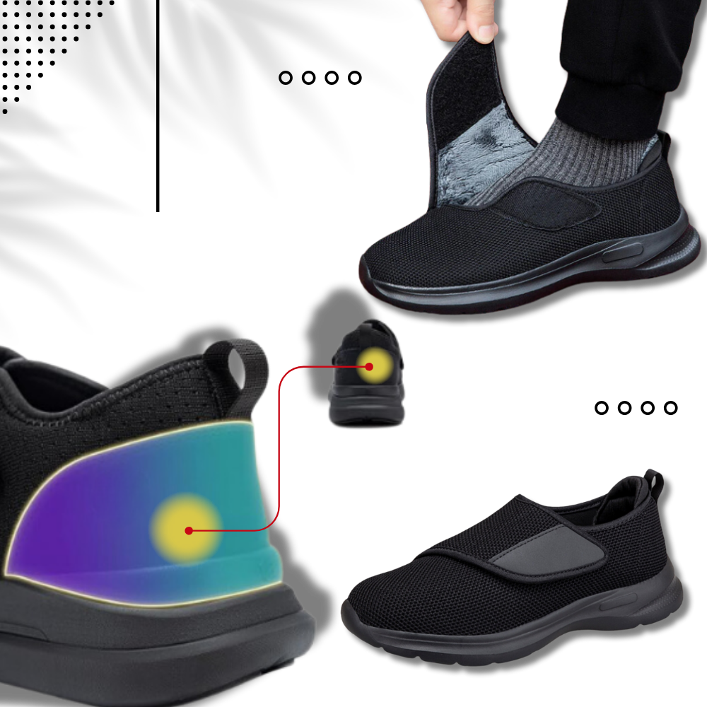 Chaussures pour pieds diabétiques à soulagement rapide du talon - Ozerty