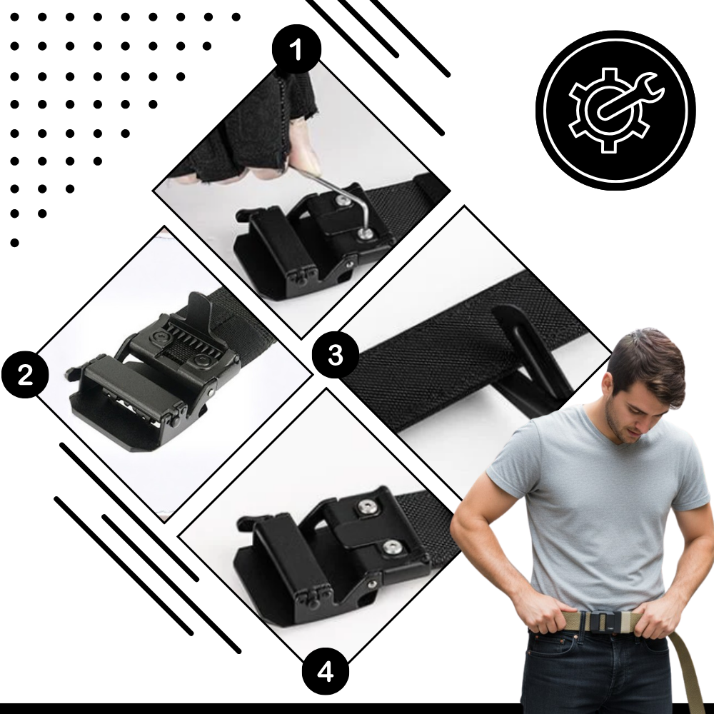 Ceinture en nylon à boucle automatique - Ozerty