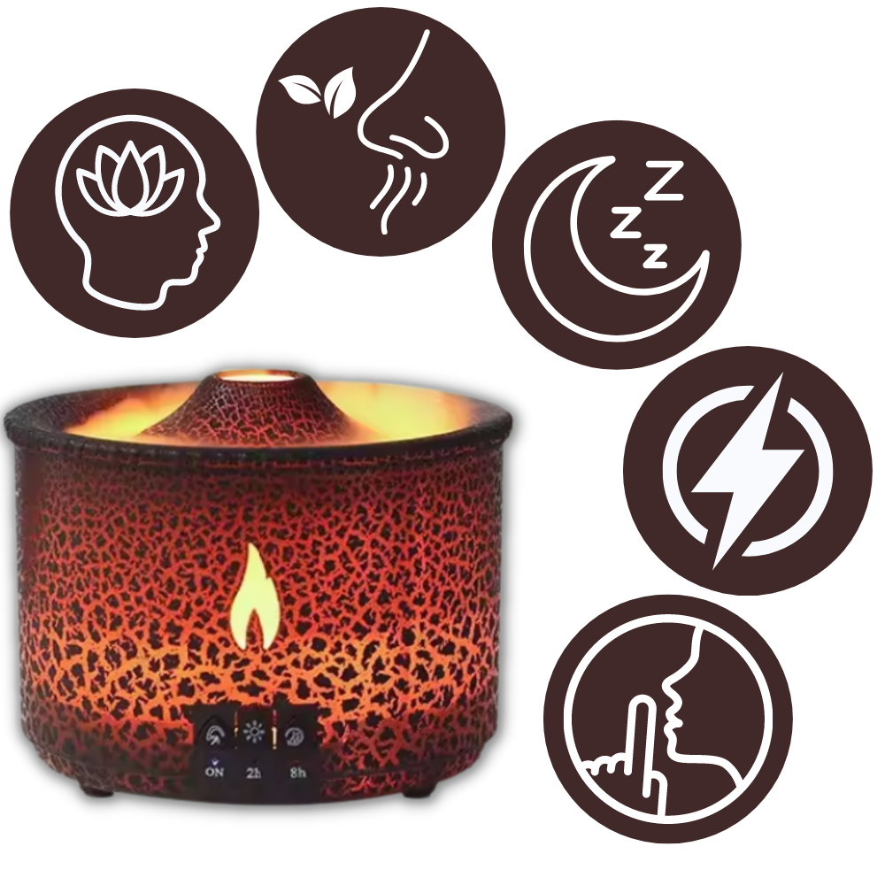 Humidificateur relaxant en forme de volcan

 - Ozerty