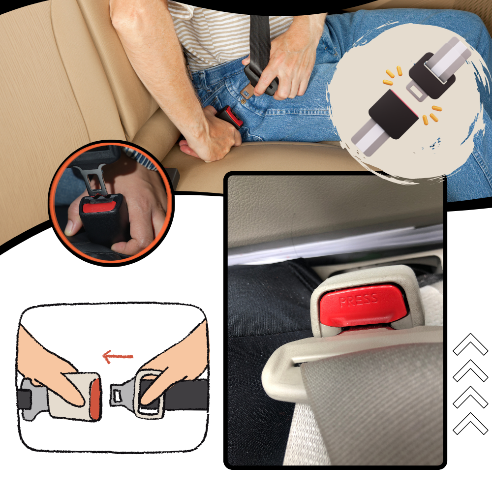Rallonge de ceinture de sécurité à verrouillage sécurisé - Ozerty