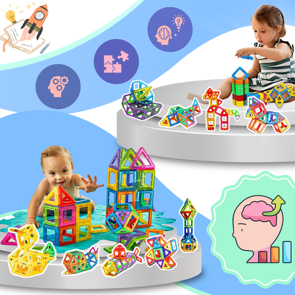 Jeu Blocs De Constructions Magnétiques - Ozerty