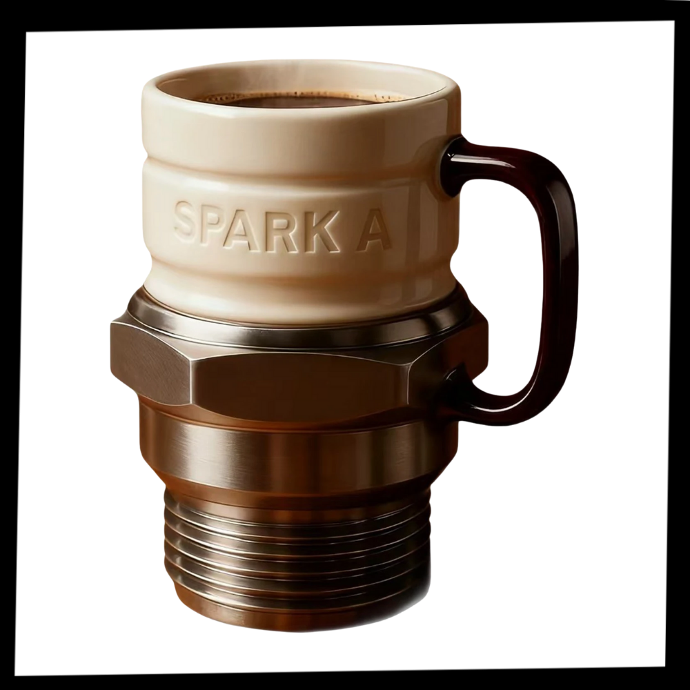 Tasse fantaisie en forme de bougie d'allumage - Ozerty