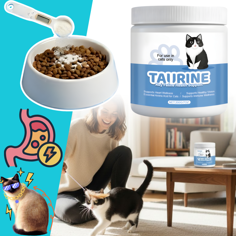 Complément alimentaire à base de taurine pour chats - Ozerty