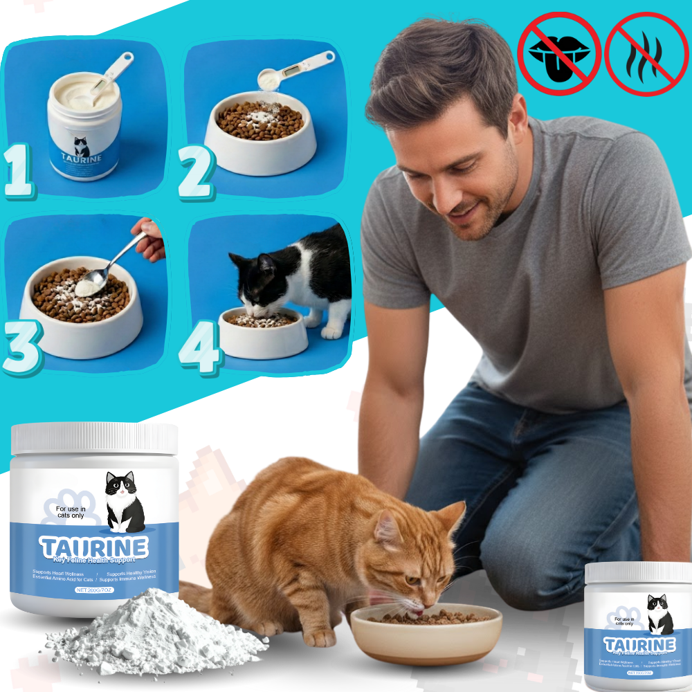 Complément alimentaire à base de taurine pour chats - Ozerty