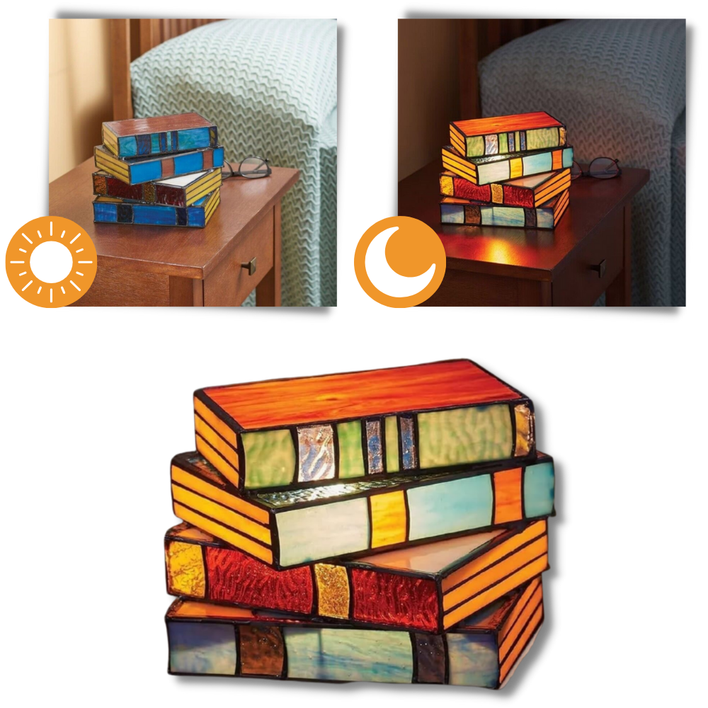 Lampe intemporelle livres empilés

 - Ozerty