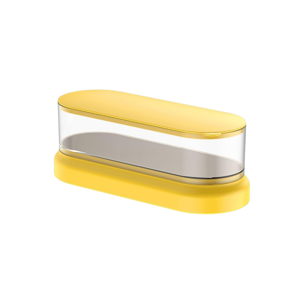 Nettoyeur de bijoux à ultrasons -Verre jaune - Ozerty