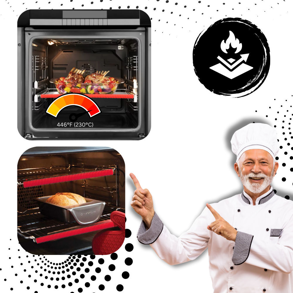 Protecteur universel de grille de four en silicone - Ozerty