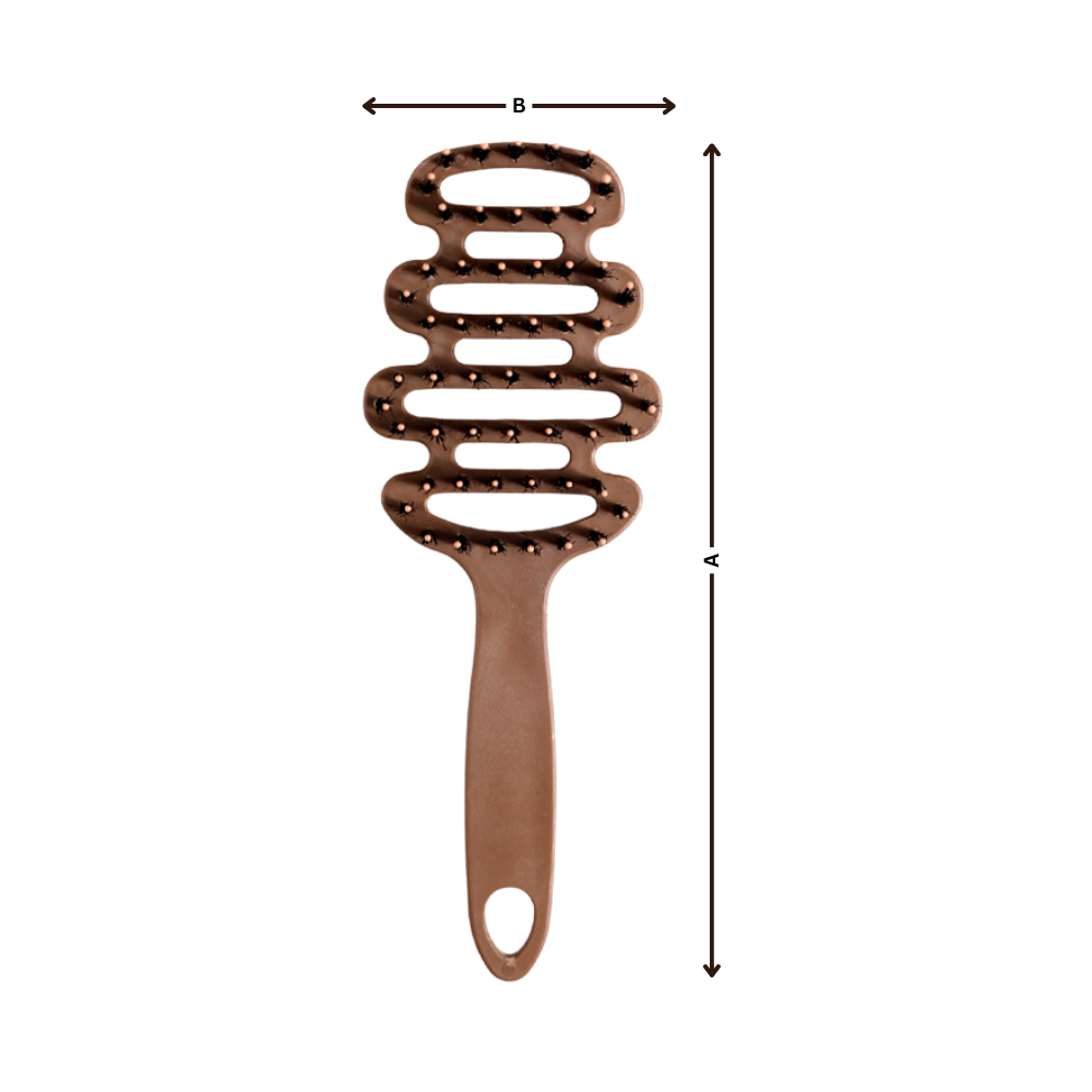 Brosse volumatrice en poils de sanglier - Ozerty