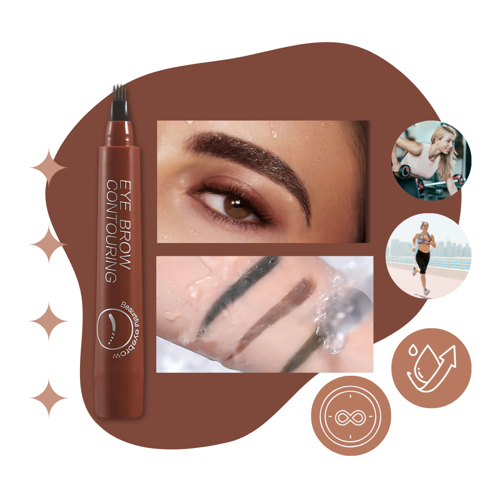 Stylo à sourcils liquide résistant à l'eau - Ozerty