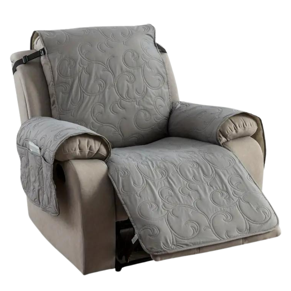 Housse de fauteuil inclinable imperméable

 -Gris clair - Ozerty