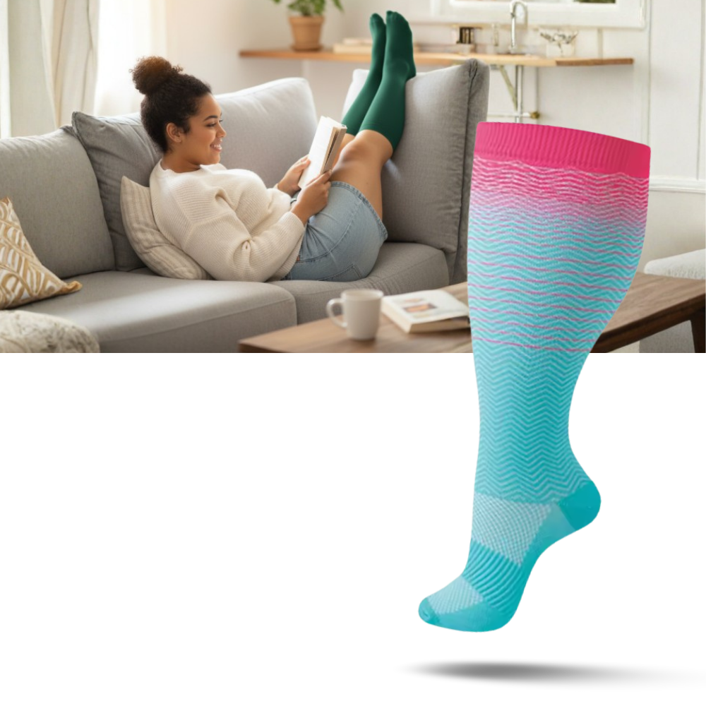 Chaussettes de compression larges et respirantes - Ozerty