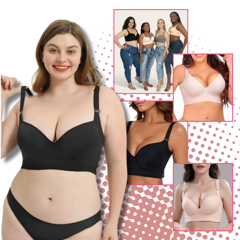 Soutien-gorge Push-Up à grandes ailes intégrées

 - Ozerty