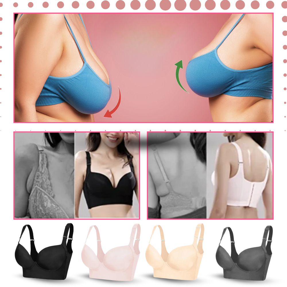 Soutien-gorge Push-Up à grandes ailes intégrées

 - Ozerty
