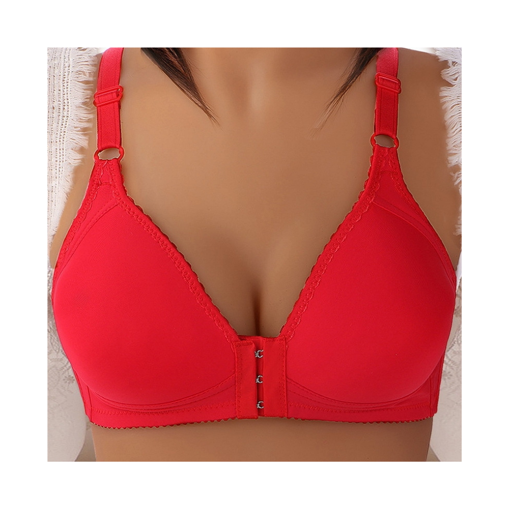 Soutien-gorge push-up grande taille sans fil

 -Corail rouge Soft Touch - Ozerty