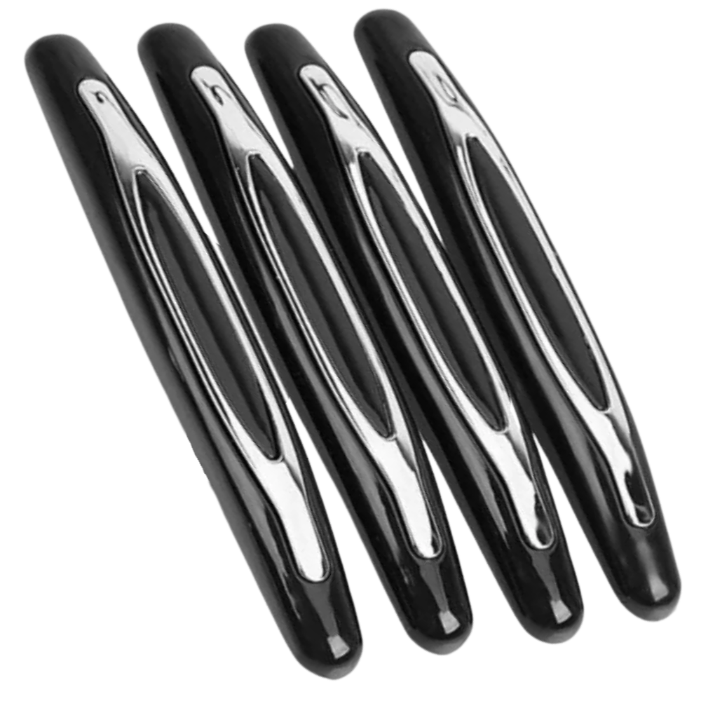 Pack de 4 bandes de protection pour portières de voiture -Noir/   - Ozerty