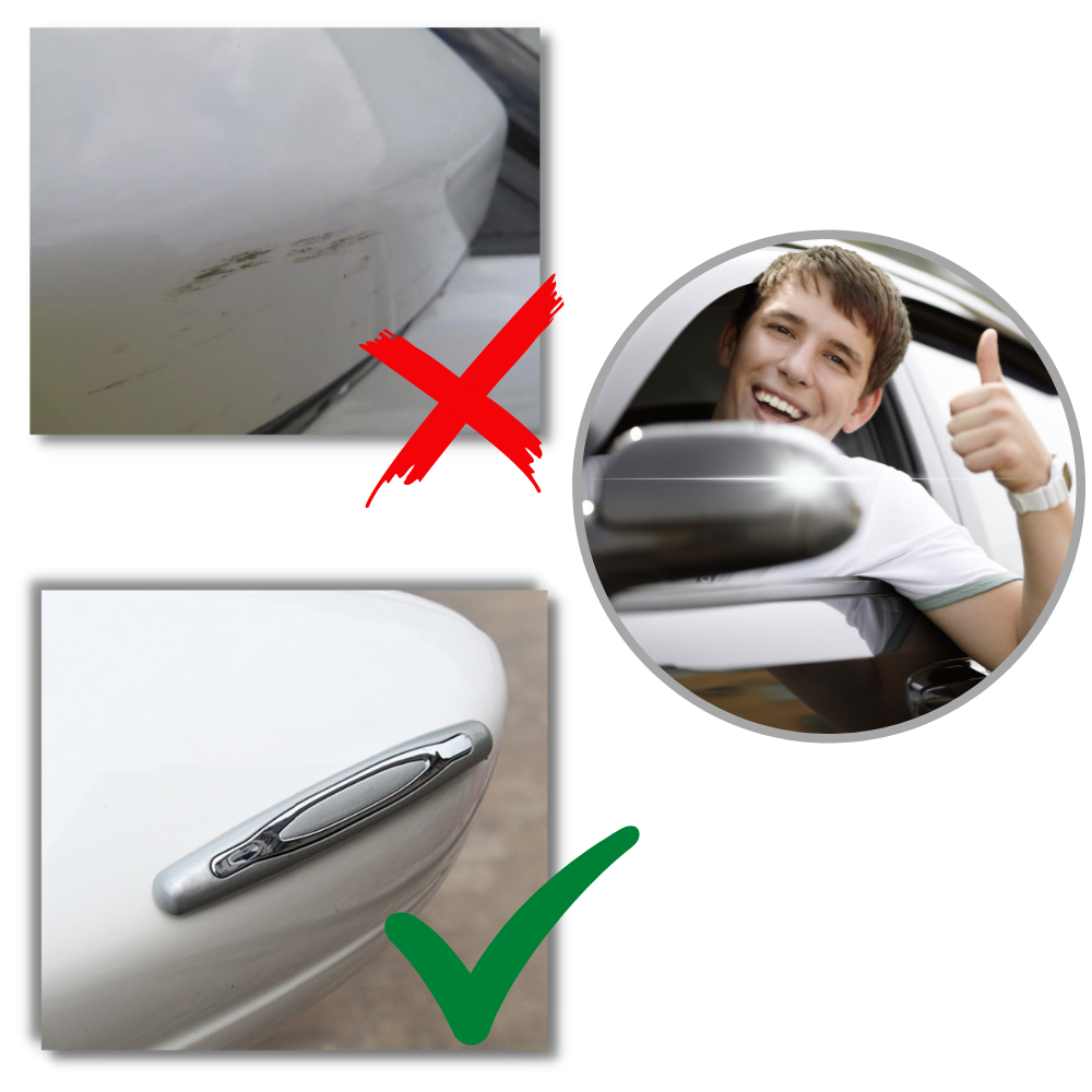 Pack de 4 bandes de protection pour portières de voiture - Ozerty