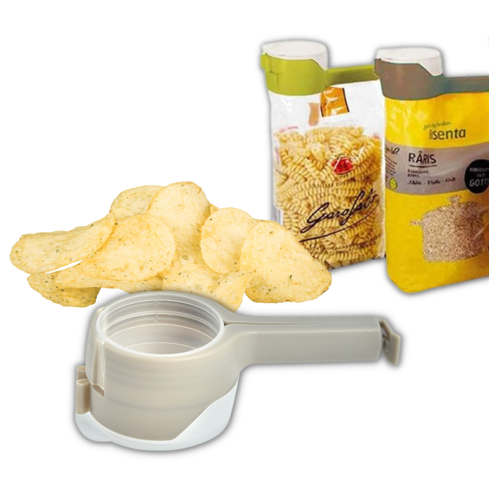 Clip pour sac alimentaire avec couvercle (2-pack) - Ozerty