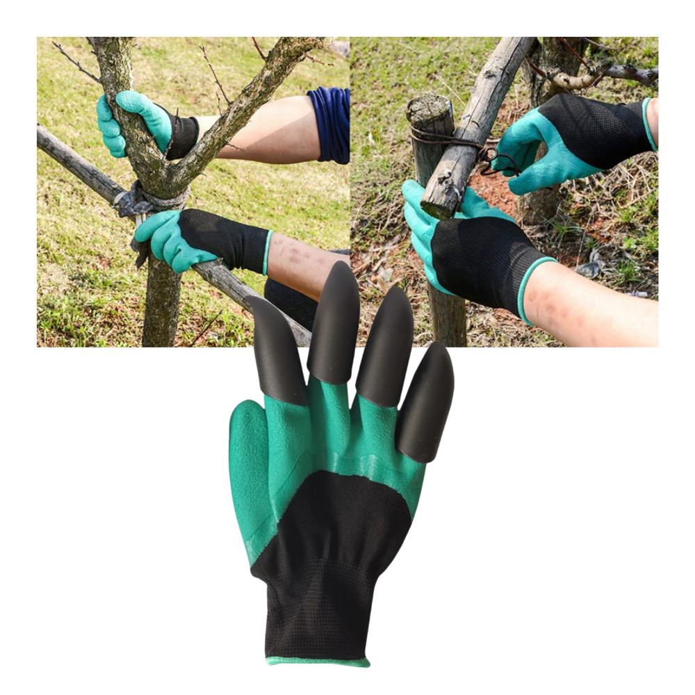 Gants de jardinage avec griffes - Ozerty
