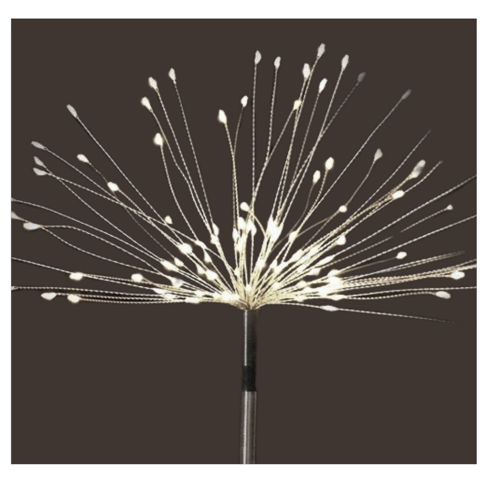 Lights in the form of electric fireworks for the garden