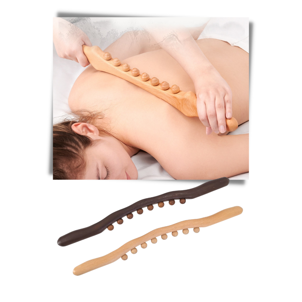 Masseur musculaire en bois naturel - Ozerty