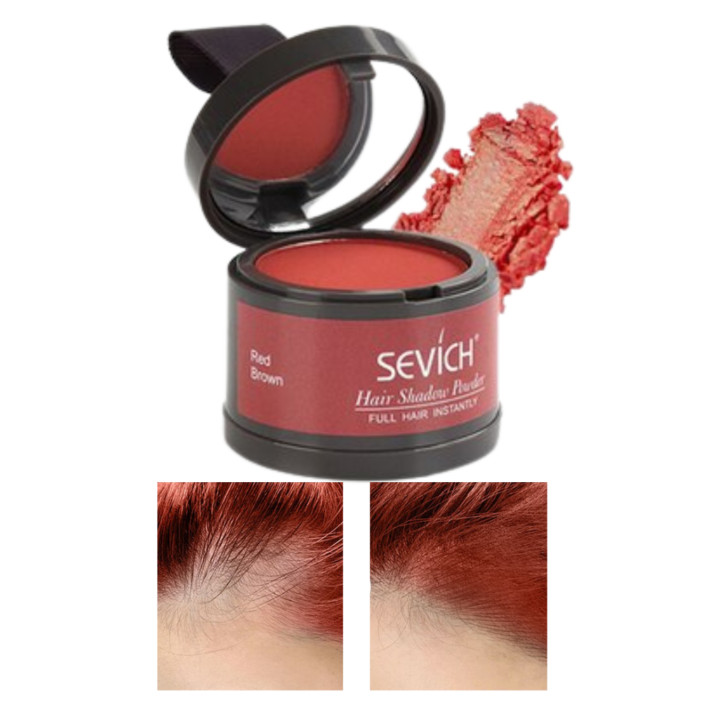 Poudre dissimulatrice de ligne de cheveux -Rouge-marron/   - Ozerty