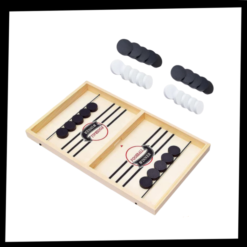 Jeu de hockey sur table en bois - Ozerty