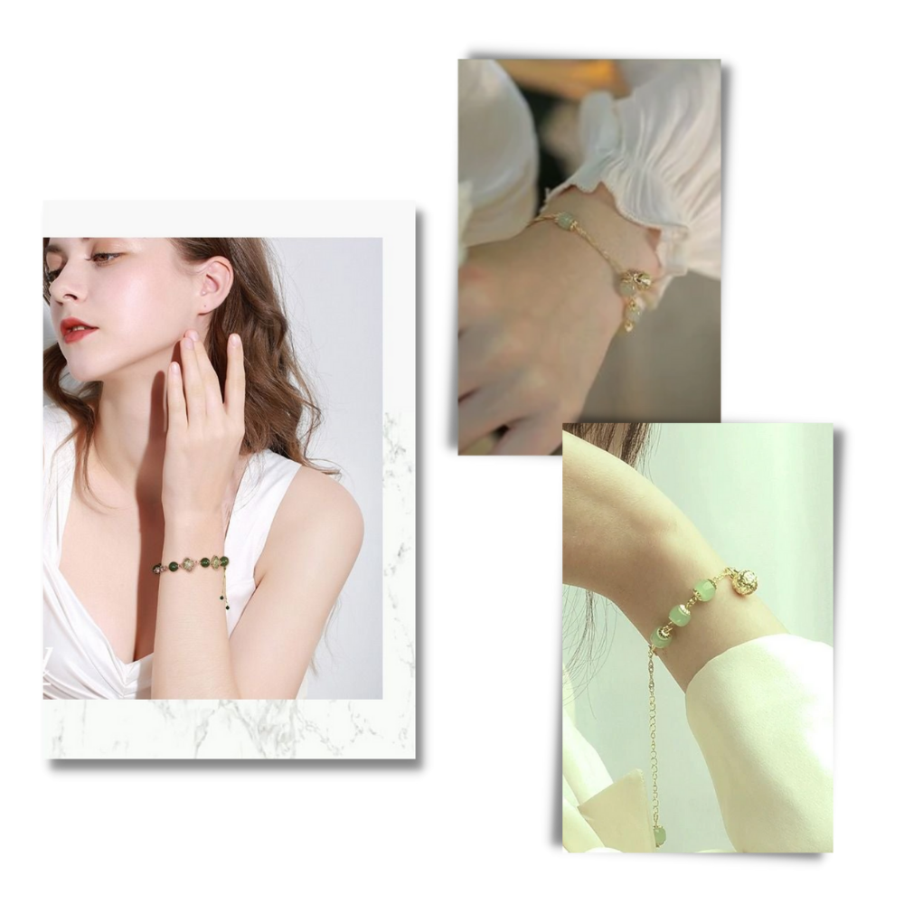 Bracelet à cloche en jade de Hetian - Ozerty