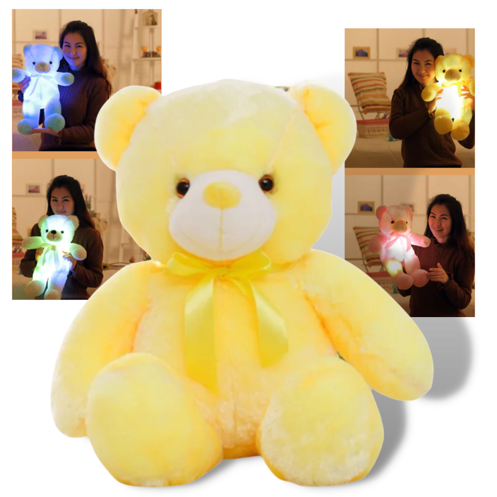 Veilleuse ourson en peluche - Ozerty