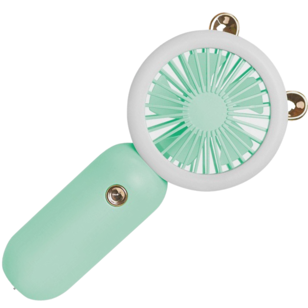 Ventilateur USB de poche avec LED -Bleu/   - Ozerty