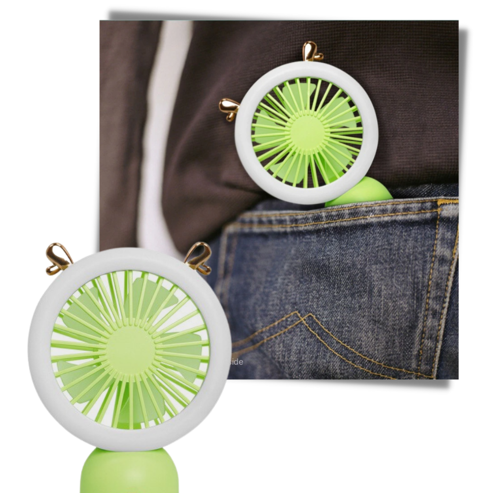 Ventilateur USB de poche avec LED - Ozerty