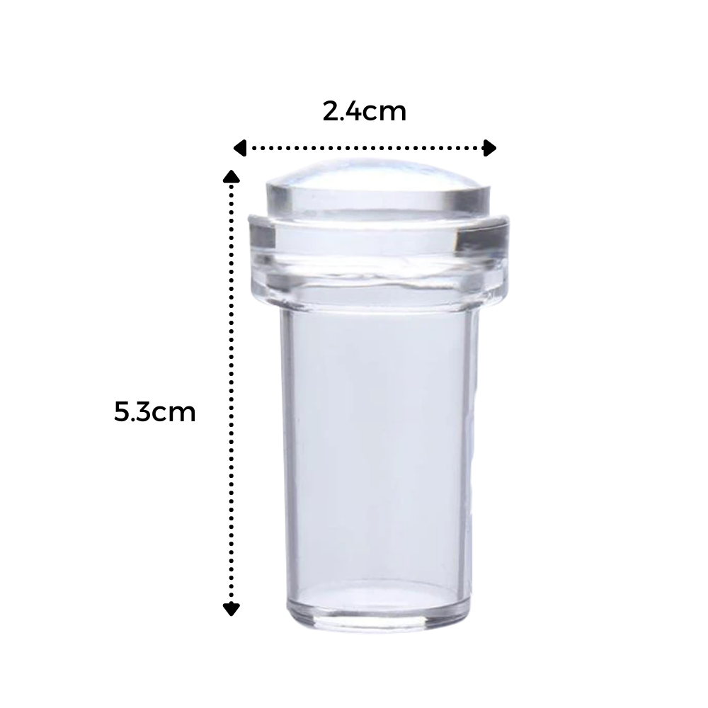 Kit d'estampage en silicone pour nail art avec grattoir - Ozerty