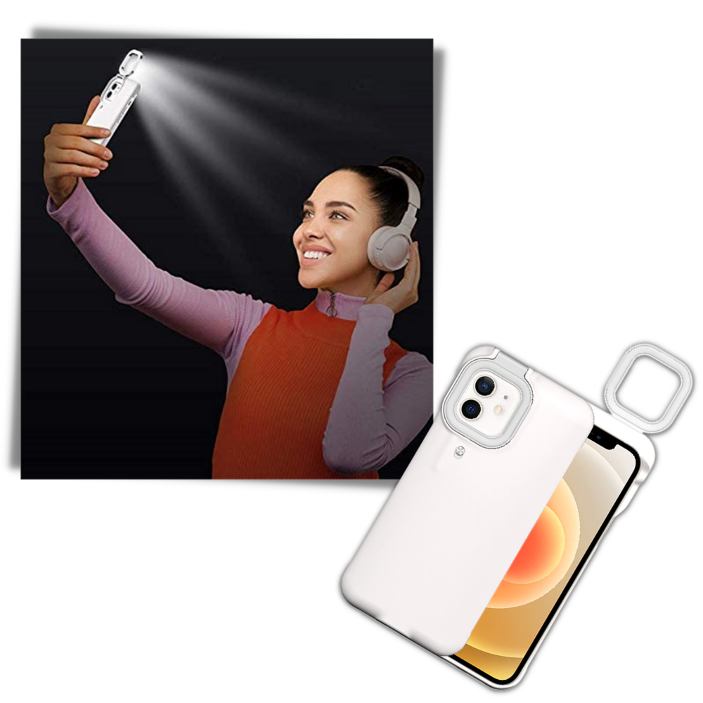 Étui de téléphone avec anneau lumineux LED - Ozerty